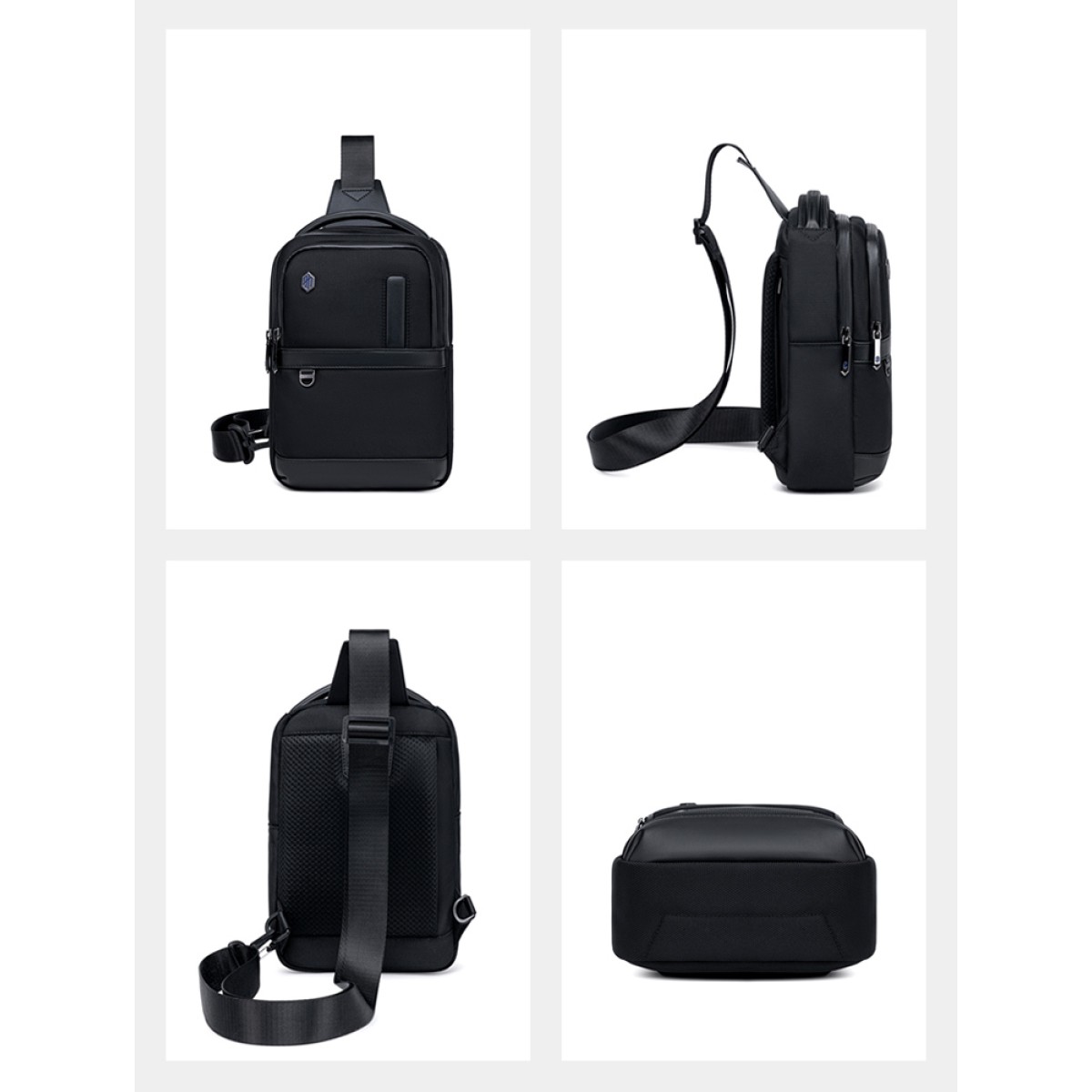 ARCTIC HUNTER τσάντα Crossbody XB00678, 5.8L, μαύρη