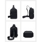 ARCTIC HUNTER τσάντα Crossbody XB00678, 5.8L, μαύρη
