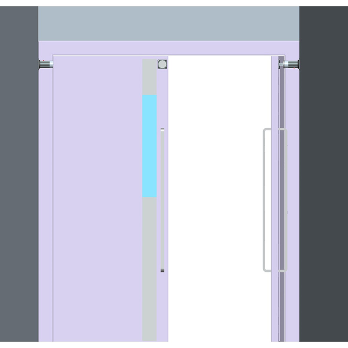 YLI ELECTRONIC επιτοίχια βάση συγκράτησης πόρτας YD-602L, 180kg