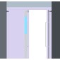 YLI ELECTRONIC επιτοίχια βάση συγκράτησης πόρτας YD-602L, 180kg