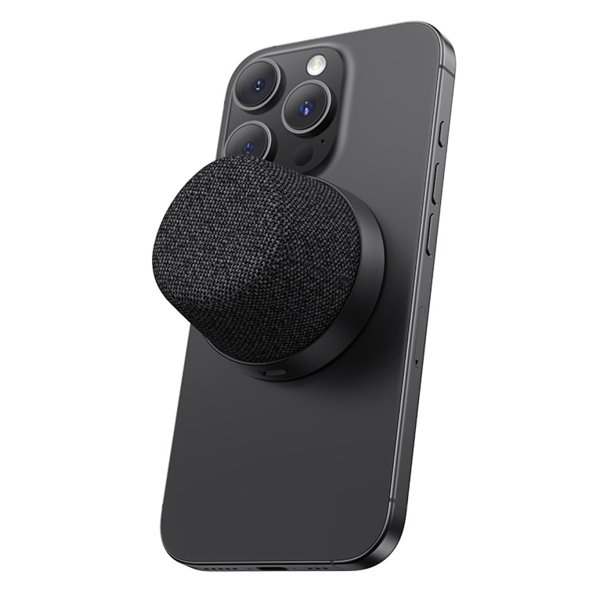 USAMS μίνι φορητό ηχείο YX016, μαγνητικό, 3W, Bluetooth, 700mAh, μαύρο