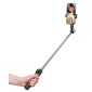 USAMS selfie stick ZB324 με τρίποδο, έως 110cm, Bluetooth, μαύρο