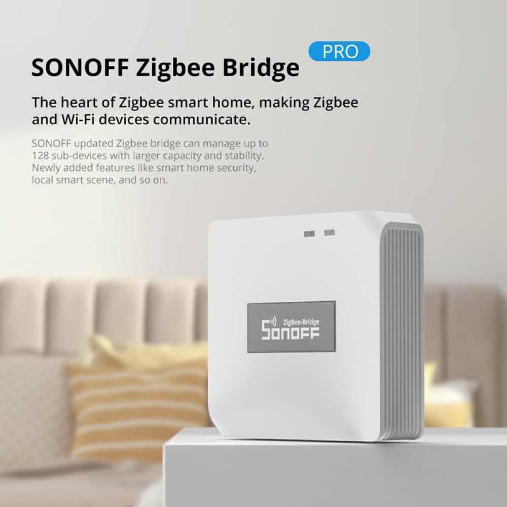 SONOFF smart hub ZBBRIDGE-P, ZigBee 3.0, Wi-Fi, λευκό