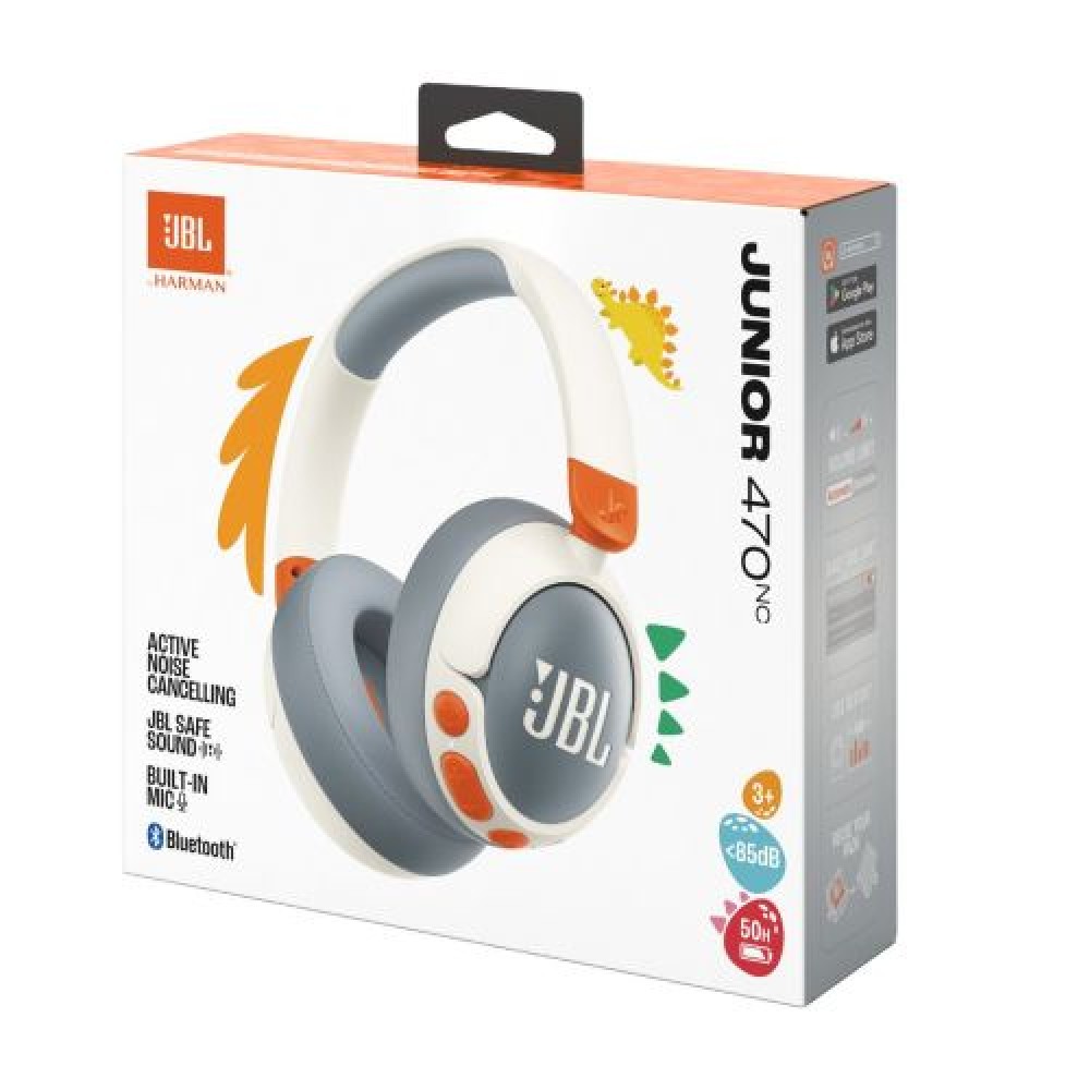 JBL JR470NC Bluetooth ασύρματα ακουστικά στο αυτί για παιδιά White EU