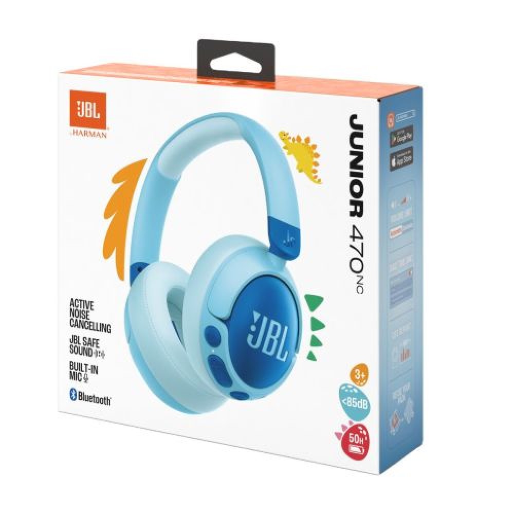 JBL JR470NC Bluetooth ασύρματα ακουστικά στο αυτί για παιδιά Blue EU