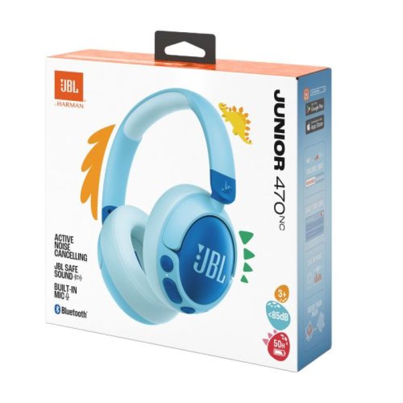 JBL JR470NC Bluetooth ασύρματα ακουστικά στο αυτί για παιδιά Blue EU