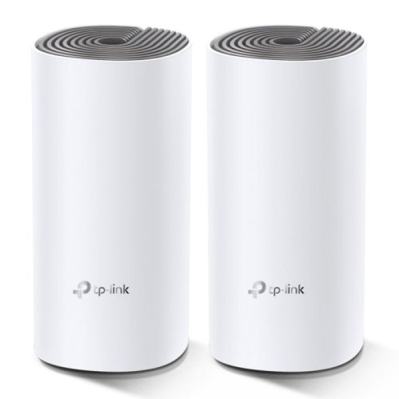 TP-Link Wi-Fi Router Deco E4 AC1200 (2pack), 1200Mbps, LAN/WAN, 802.11ac, White EU