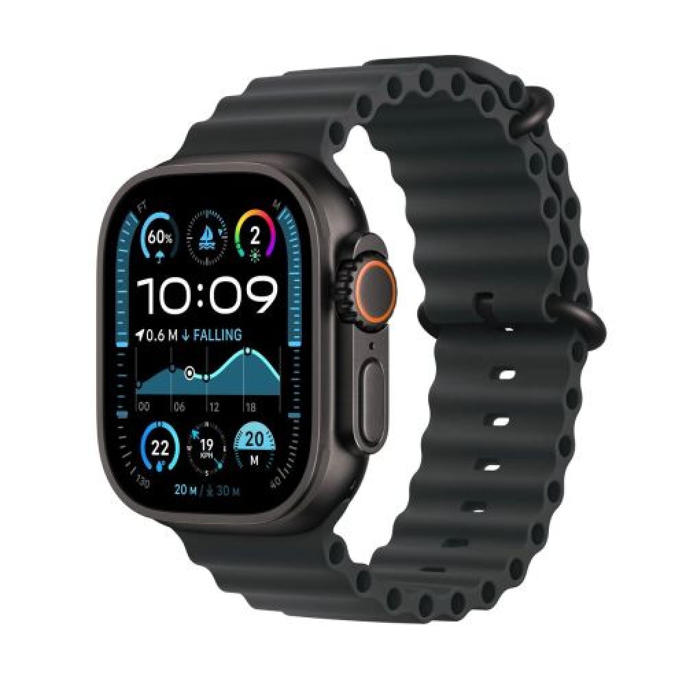 Apple Watch Ultra 2 GPS + Θήκη Titanium Cellular 49mm με Ocean Band Black EU MX4P3