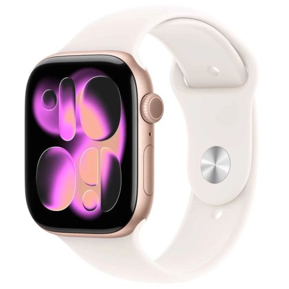 Apple Watch Series 11 (2025) Θήκη GPS 46mm Rose Gold Alu, Light Blush Sport Band S/M EU MEV64