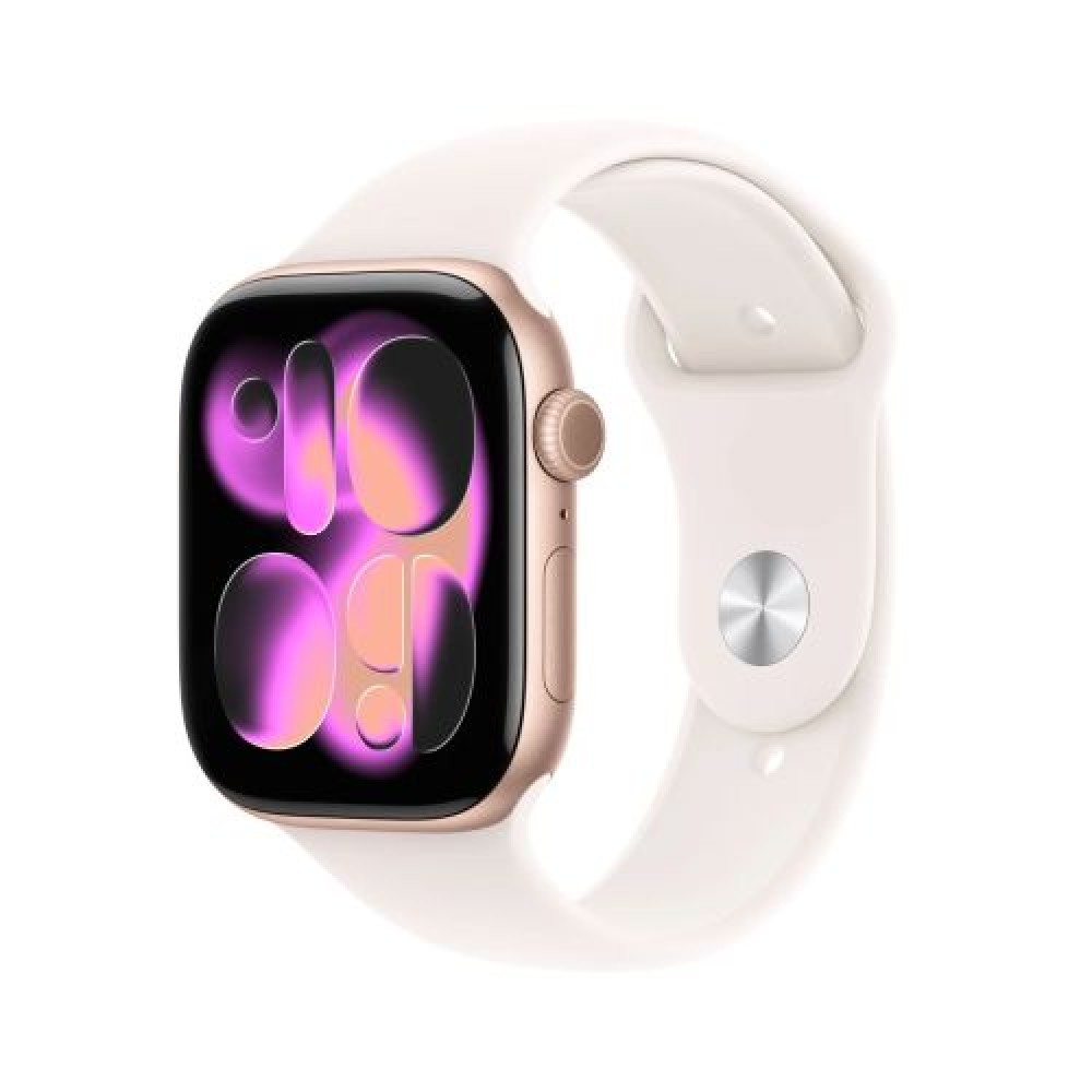 Apple Watch Series 11 (2025) Θήκη GPS 46mm Rose Gold Alu, Light Blush Sport Band M/L EU MEV74