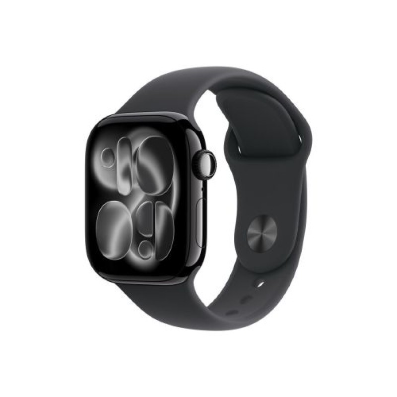Apple Watch Series 11 (2025) Θήκη GPS 42mm Jet Black Alu, Black Sport Band S/M EU MEQT4