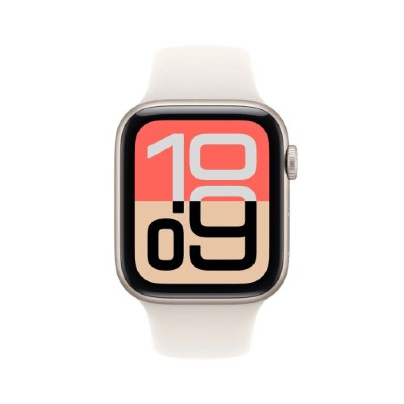 Apple Watch SE 3 (2025) Θήκη GPS 44mm Starlight Alu, Starlight Sport Band M/L EU MEHJ4