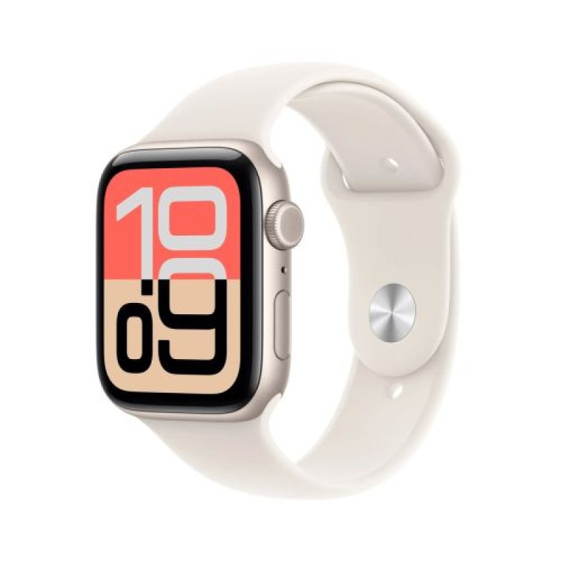 Apple Watch SE 3 (2025) Θήκη GPS 44mm Starlight Alu, Starlight Sport Band M/L EU MEHJ4