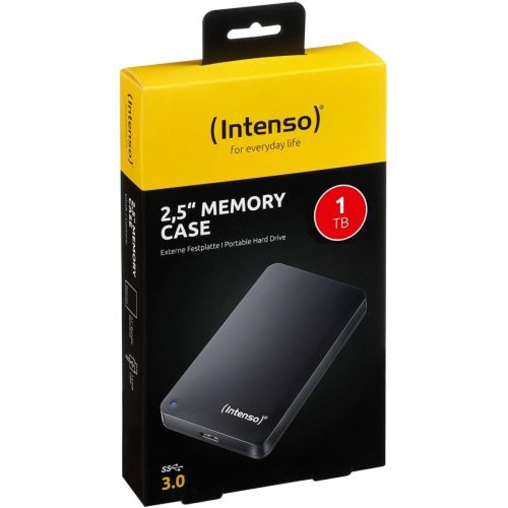 Intenso HDD Εξωτερικός 2,5" 1TB USB 3.2, Black EU (6021560)