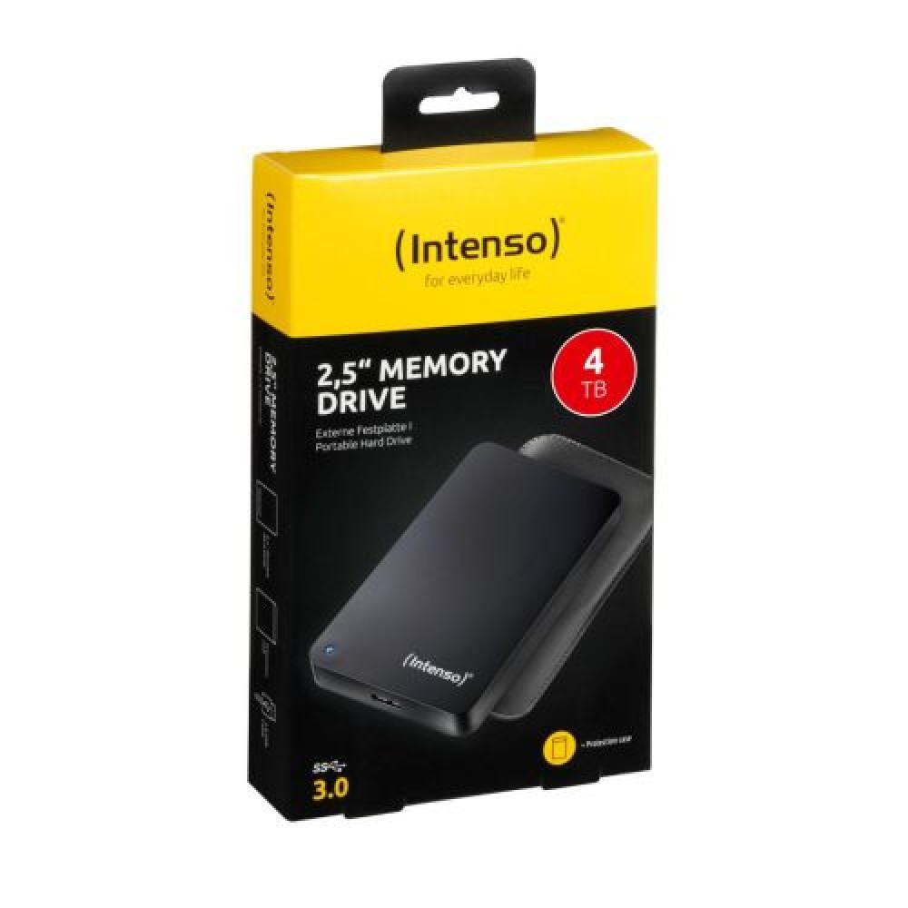Intenso HDD Εξωτερικός 2,5" 4TB USB 3.0, Black EU (6023512)