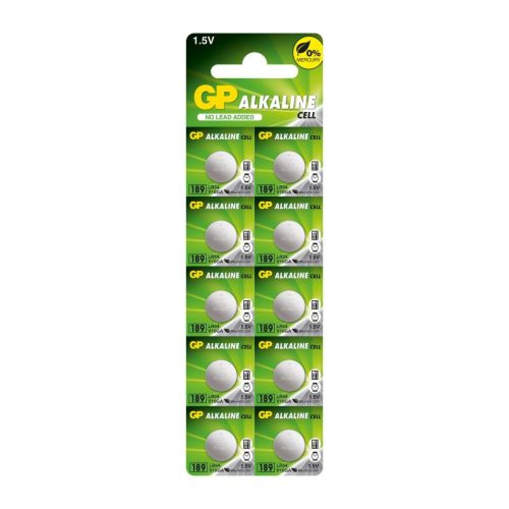 GP Battery (LR54) Alkaline Button GP189/ LR-1130 (1 τεμ.) 1,55V