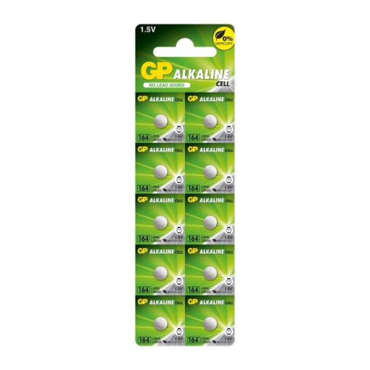 Μπαταρία GP (LR621) Αλκαλικό Κουμπί GP164/ LR621 (1 τεμ.) 1,55 V