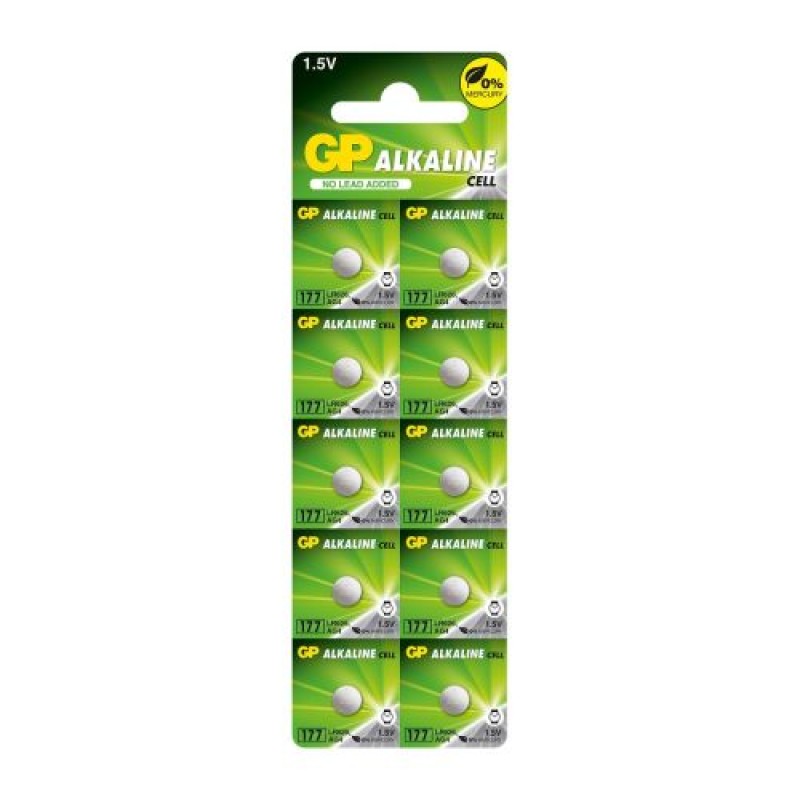 GP Battery (LR626) Alkaline Button GP177/ LR-626 (1 τεμ.) 1,55V