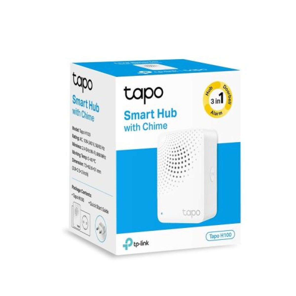 TP-Link Smart Doorbell Tapo H100 Wireless White EU