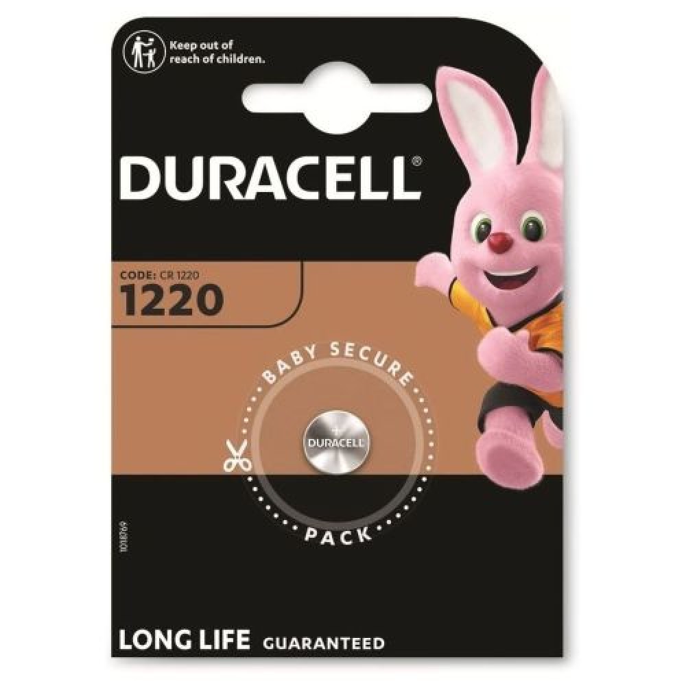 DURACELL Μπαταρία (CR1220) Κουμπί λιθίου (1 μπαταρία / blister) 3V