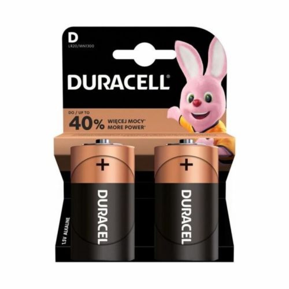 DURACELL Μπαταρία (LR20) D Alkaline Basic (2 μπαταρίες / blister) 1,5V