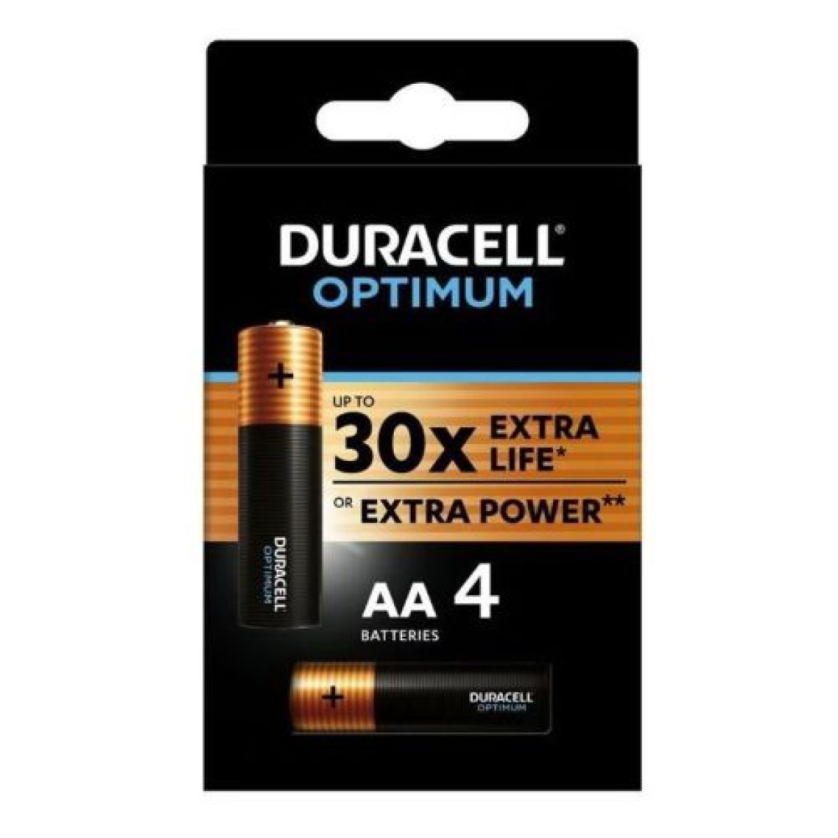 DURACELL Μπαταρία (LR6) C Alkaline Optimum (4 μπαταρίες / blister) 1,5V