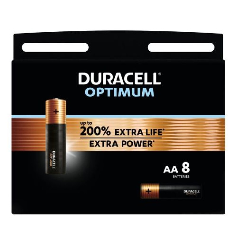 DURACELL Battery (LR6) AA Alkaline Optimum (8 μπαταρίες / blister) 1,5V