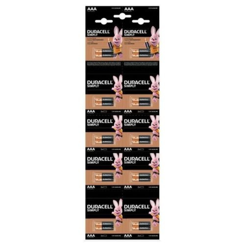 DURACELL Battery (LR03) AAA Alkaline Basic (20 μπαταρίες / blister) 1,5V