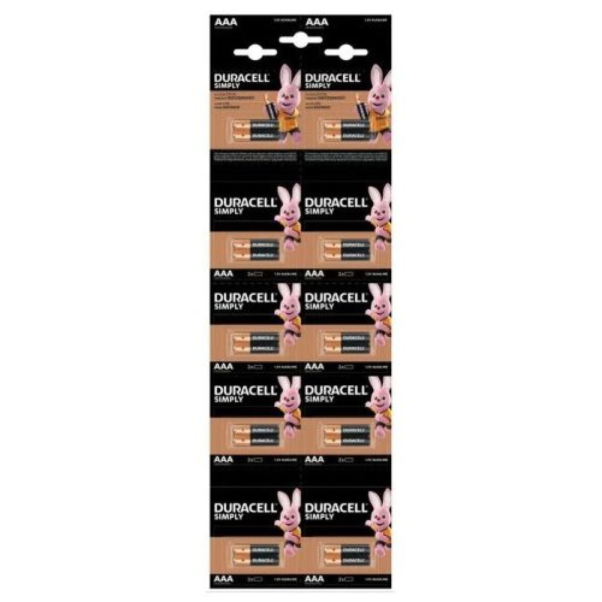 DURACELL Battery (LR03) AAA Alkaline Basic (20 μπαταρίες / blister) 1,5V