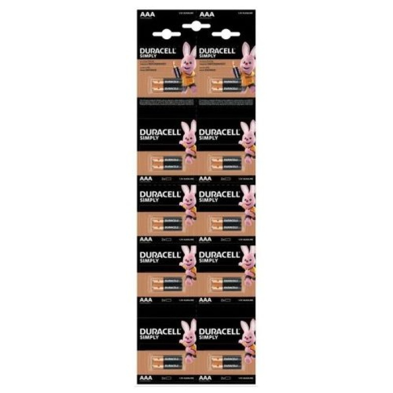 DURACELL Battery (LR03) AAA Alkaline Basic (20 μπαταρίες / blister) 1,5V