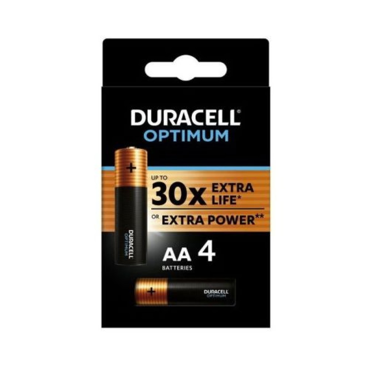 DURACELL Μπαταρία (LR6) C Alkaline Optimum (2 μπαταρίες/ blister) 1,5V