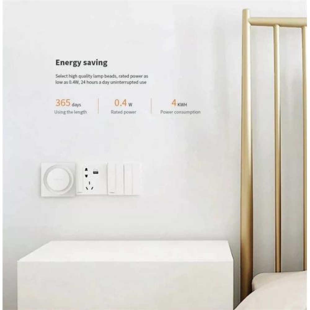 Xiaomi Yeelight Plug-in αισθητήρας φωτός LED Nightlight Λευκό EU YTDA1219001WTGL