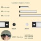 Φωτιστικό ντουλάπα με αισθητήρα κίνησης Xiaomi Yeelight A40, 1500mAh, 2700K, Μαύρο EU YDQA1620007BKGL