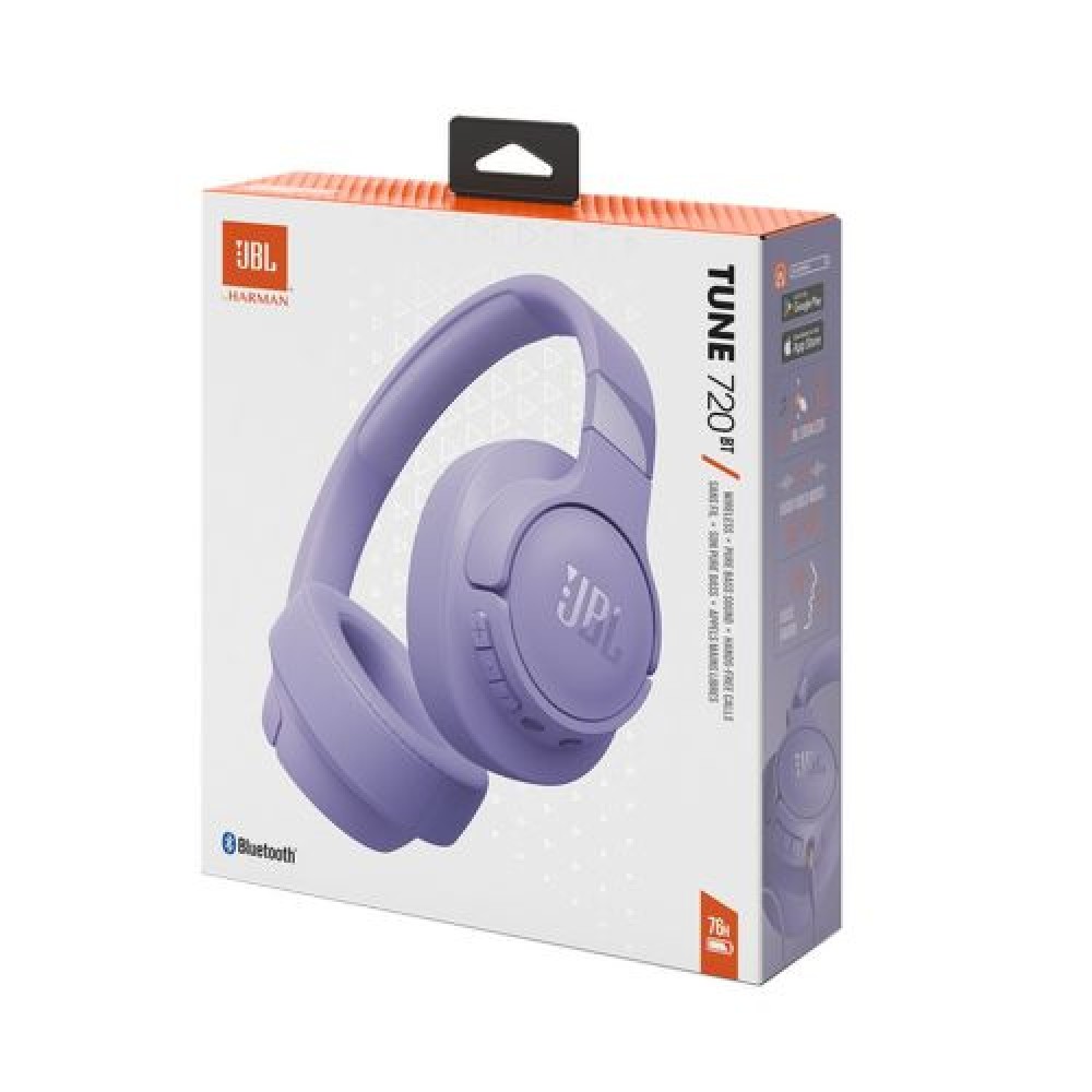 JBL Tune 720BT Bluetooth Wireless On-Ear Headphones Purple EU