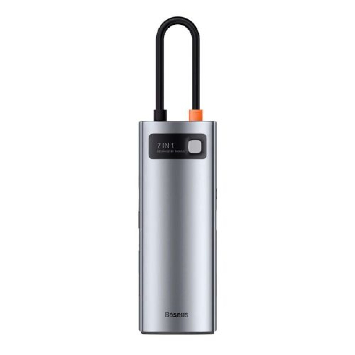 Baseus HUB Metal Gleam σειράς 7-σε-1 Πολυλειτουργικό (Type-C έως 2x USB 3.0, PD 100W / HDMI 4K 30Hz / RJ45 1Gbps, Type-C βασικό) Γκρι (WKWG020113)