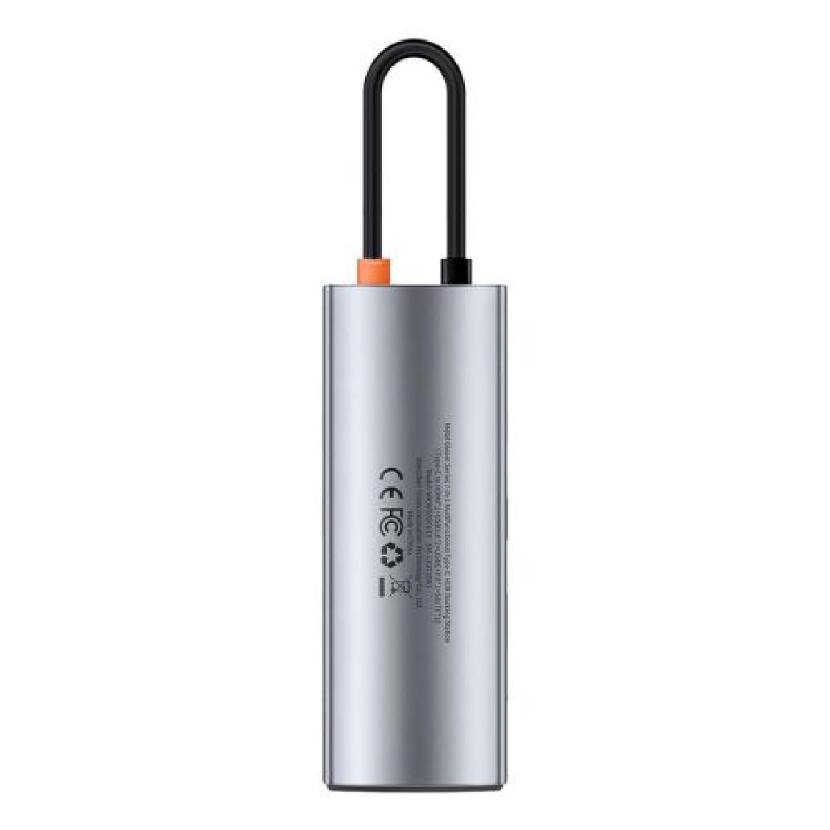Baseus HUB Metal Gleam σειράς 7-σε-1 Πολυλειτουργικό (Type-C έως 2x USB 3.0, PD 100W / HDMI 4K 30Hz / RJ45 1Gbps, Type-C βασικό) Γκρι (WKWG020113)