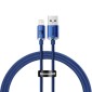 Baseus Lightning Crystal Shine Cable Cable Fast Charging Data Cable 2.4A 1.2m Μπλε (CAJY000003)