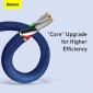 Baseus Lightning Crystal Shine Cable Cable Fast Charging Data Cable 2.4A 1.2m Μπλε (CAJY000003)