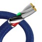 Baseus Lightning Crystal Shine Cable Cable Fast Charging Data Cable 2.4A 1.2m Μπλε (CAJY000003)