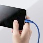 Baseus Lightning Crystal Shine Cable Cable Fast Charging Data Cable 2.4A 1.2m Μπλε (CAJY000003)