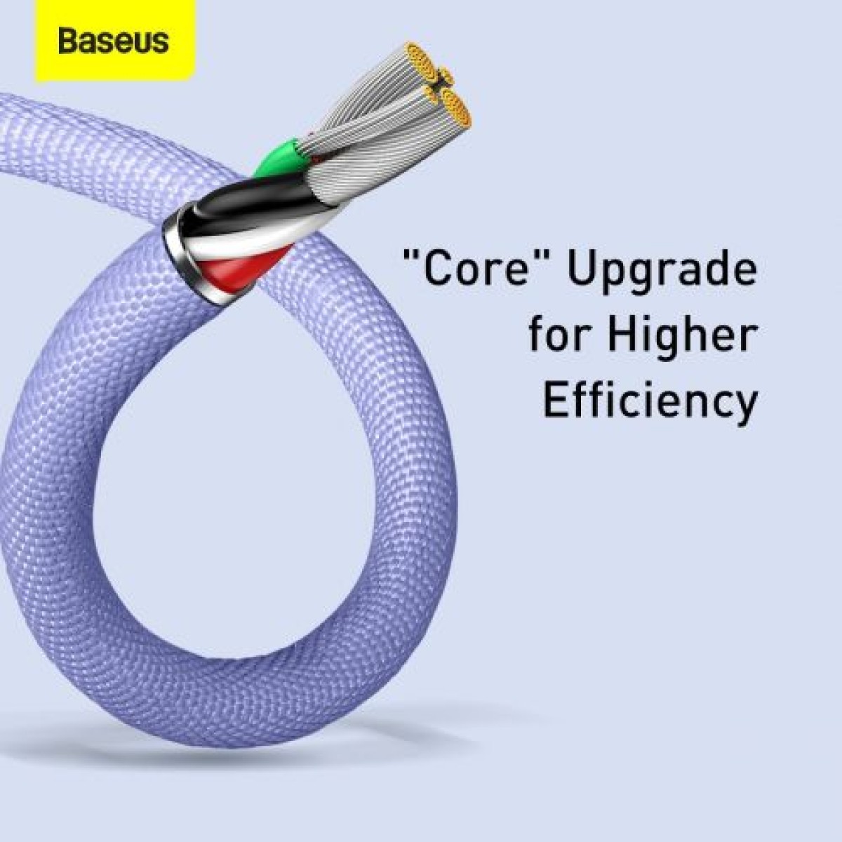 Baseus Lightning Crystal Shine Cable Cable Fast Charging Data Cable 2.4A 2m Purple (CAJY000105)