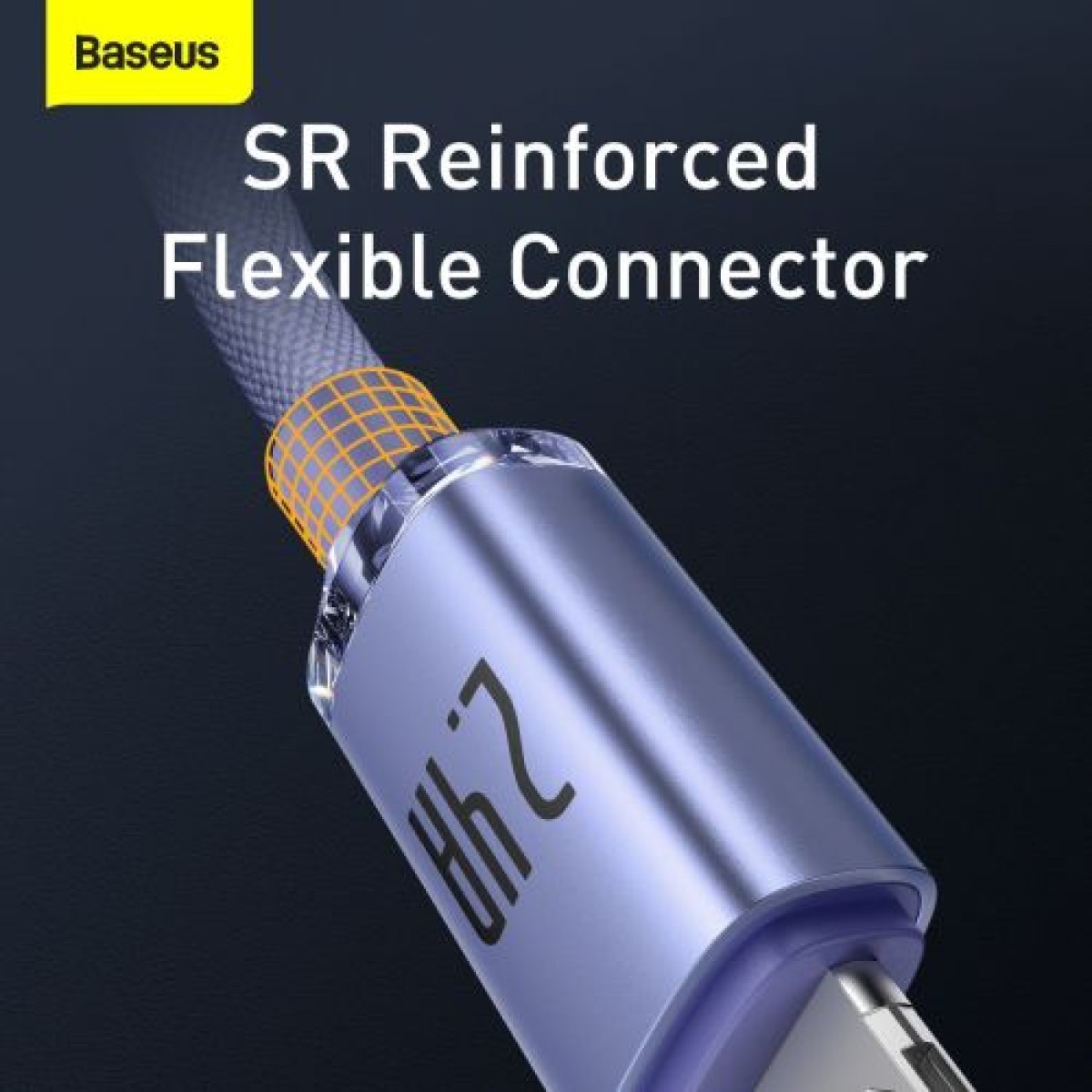 Baseus Lightning Crystal Shine Cable Cable Fast Charging Data Cable 2.4A 2m Purple (CAJY000105)