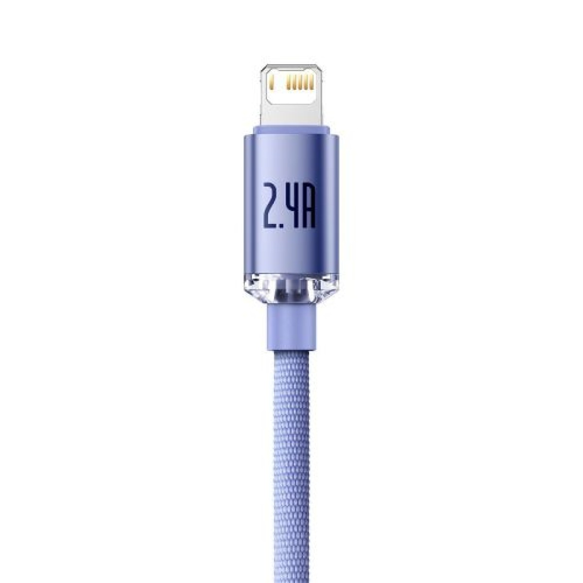 Baseus Lightning Crystal Shine Cable Cable Fast Charging Data Cable 2.4A 2m Purple (CAJY000105)