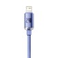 Baseus Lightning Crystal Shine Cable Cable Fast Charging Data Cable 2.4A 2m Purple (CAJY000105)