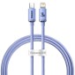 Baseus Type-C - Καλώδιο Lightning, Crystal Shine Series Fast Charging Data Cable 20W 1,2m Purple (CAJY000205)