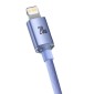 Baseus Type-C - Καλώδιο Lightning, Crystal Shine Series Fast Charging Data Cable 20W 1,2m Purple (CAJY000205)