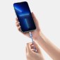 Baseus Type-C - Καλώδιο Lightning, Crystal Shine Series Fast Charging Data Cable 20W 1,2m Purple (CAJY000205)