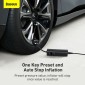 Baseus Car Tool Super Mini Inflator Αντλία ελαστικών 15 δευτερολέπτων Γρήγορο φούσκωμα, 4 ελαστικά σε 25 λεπτά, μαύρο (CRCQ000001)