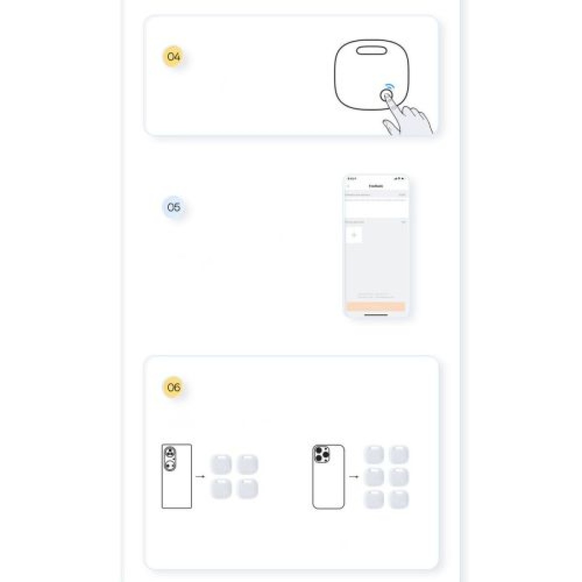Baseus Home Intelligent T2 Pro Keychain Wireless Key and Other Object Finder BT 5.0 White (FMTP000002)