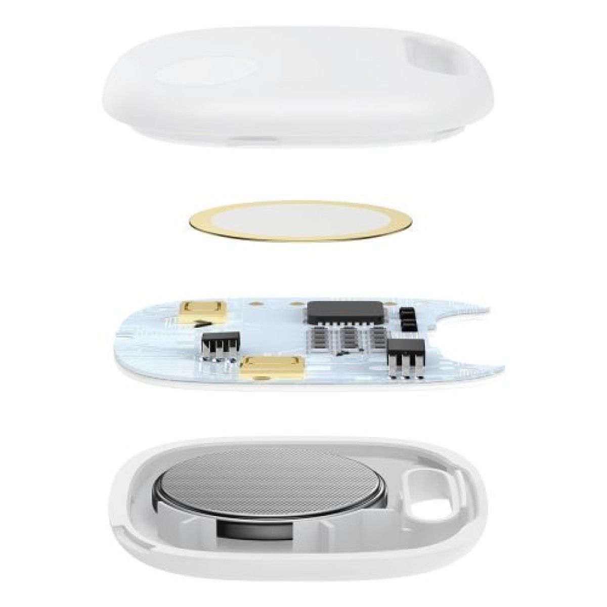Baseus Home Intelligent T2 Pro Keychain Wireless Key and Other Object Finder BT 5.0 White (FMTP000002)